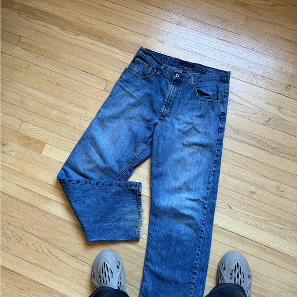 Vintage Tommy Hilfiger Jeans Distressed Jeans 90s 32/30 - Picture 5 of 10